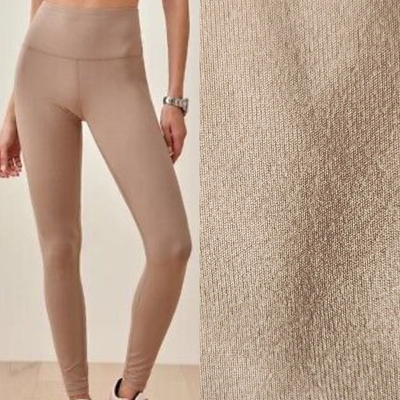 Reformation Women's Active Casual Ecostretch High Rise Leggings Clay Small (2-4) - Picture 1 of 13